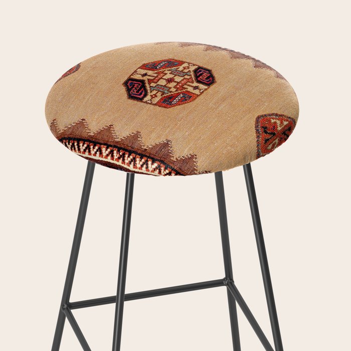 Baluch Sofreh Khorasan Northeast Persian Rug Print Stool Gallery Image 2