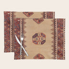 Baluch Sofreh Khorasan Northeast Persian Rug Print Placemat Gallery Image 1