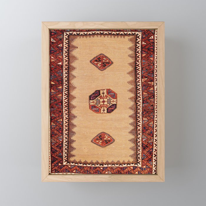 Baluch Sofreh Khorasan Northeast Persian Rug Print Mini Art Print Gallery Image 1