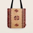 Baluch Sofreh Khorasan Northeast Persian Rug Print Tote Bag Gallery Image 1
