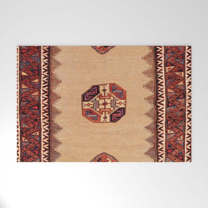 Baluch Sofreh Khorasan Northeast Persian Rug Print Welcome Mat Gallery Image 1