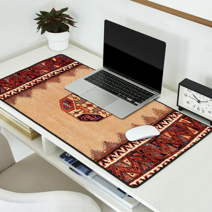 Baluch Sofreh Khorasan Northeast Persian Rug Print Desk Mat Gallery Image 2