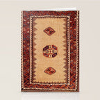 Baluch Sofreh Khorasan Northeast Persian Rug Print Stationery Card Gallery Image 2