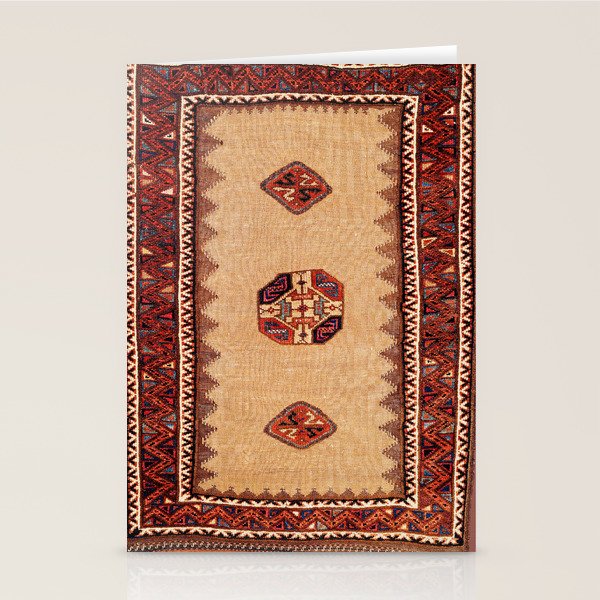 Baluch Sofreh Khorasan Northeast Persian Rug Print Stationery Card Gallery Image 2