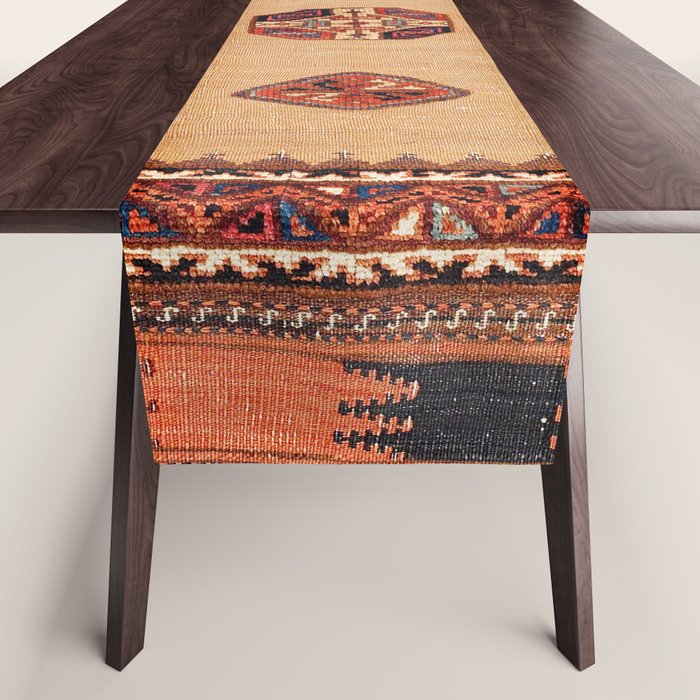 Baluch Sofreh Khorasan Northeast Persian Rug Print Table Runner Gallery Image 1