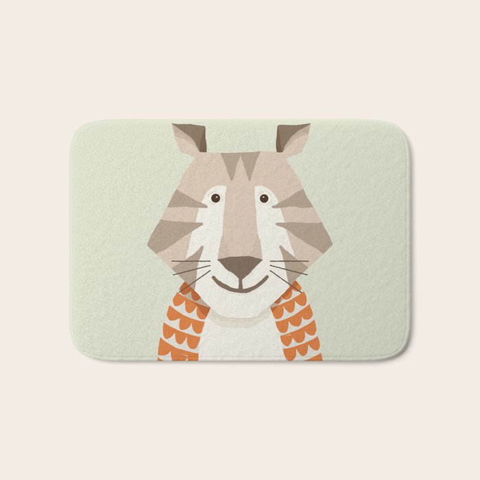 Whimsical Tiger Bath Mat Gallery Image 1
