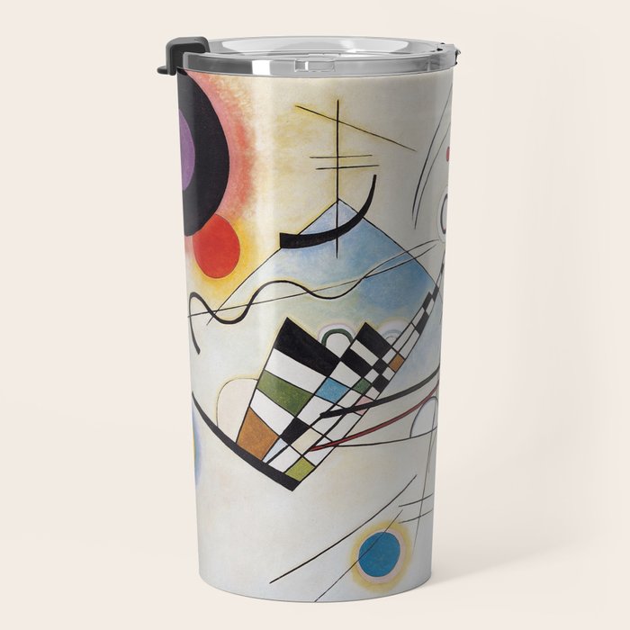 "Composition 8" by Wassily Kandinsky, 1920s Travel Mug Gallery Image 3