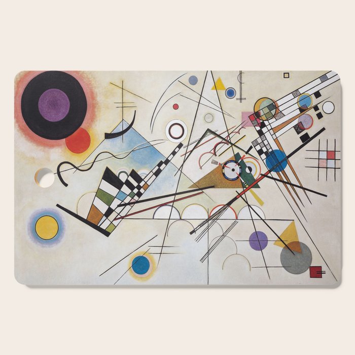 "Composition 8" by Wassily Kandinsky, 1920s Cutting Board Gallery Image 1