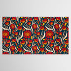 Sweet Florals - Crimson & Jade Tablecloth Gallery Image 2