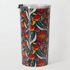 Sweet Florals - Crimson & Jade Travel Mug Gallery Image 3