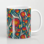 Sweet Florals - Crimson & Jade Coffee Mug Gallery Image 1