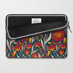 Sweet Florals - Crimson & Jade Laptop Sleeve Gallery Image 2