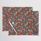 Sweet Florals - Crimson & Jade Placemat Gallery Image 1