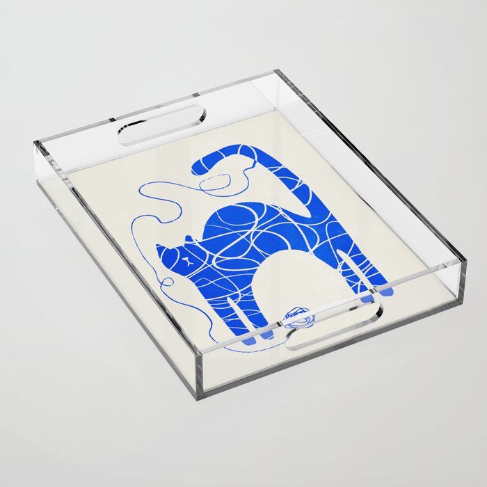 Wool Cat Acrylic Tray Gallery Image 1