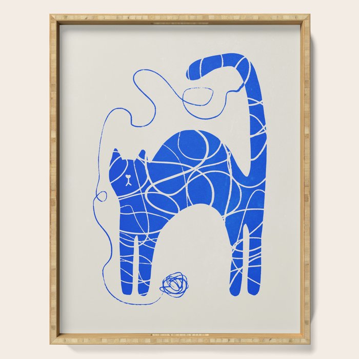 Wool Cat Serving Tray Gallery Image 1