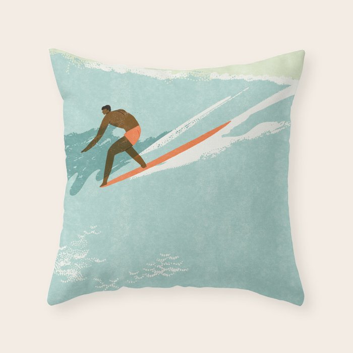 Riding giants Throw Pillow Gallery Image 6