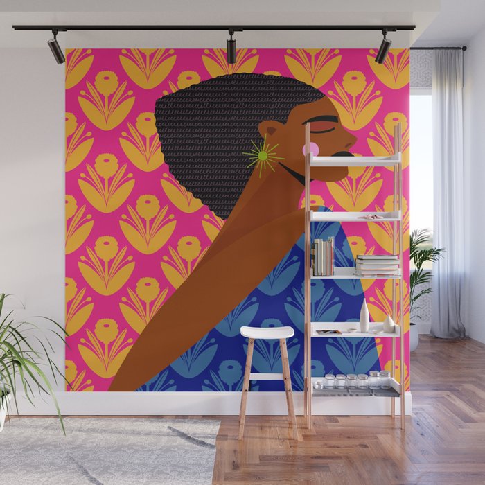 Retro Goddess Wall Mural Gallery Image 1