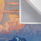 Japan Alps Vintage Beautiful Japanese Woodblock Print Hiroshi Yoshida Landscape Wall Tapestry Gallery Image 3