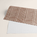 Organic Chevron on Brandywine Wrapping Paper Gallery Image 2