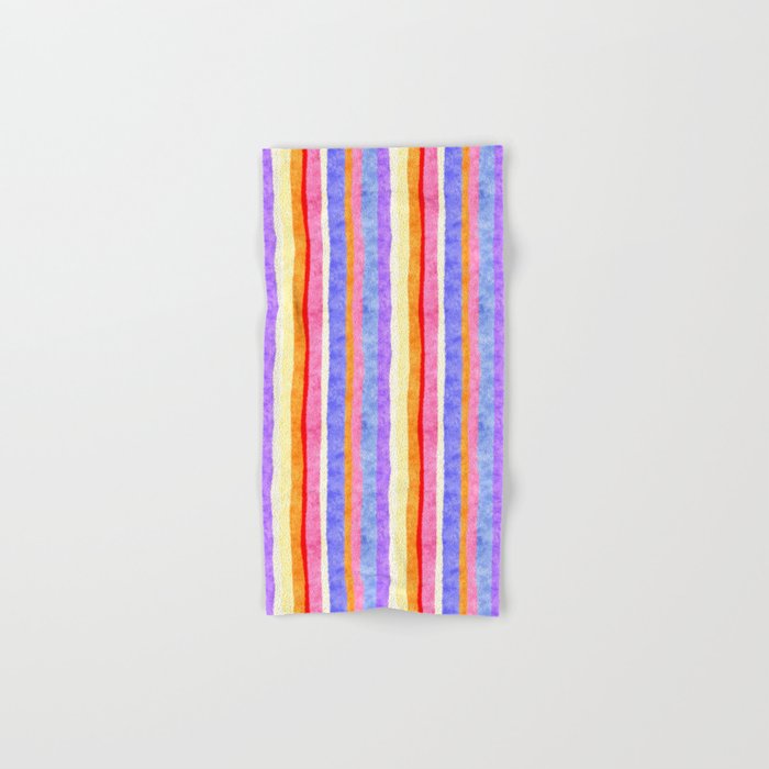 Colorful tye&die stripes Bath Towel Gallery Image 1