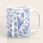 Meadow Magic Blooming Blue & White Wild Flower Floral Coffee Mug Gallery Image 1