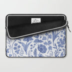 Meadow Magic Blooming Blue & White Wild Flower Floral Laptop Sleeve Gallery Image 2