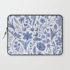 Meadow Magic Blooming Blue & White Wild Flower Floral Laptop Sleeve Gallery Image 1