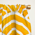Japanese Seigaiha Wave - Marigold Palette Window Curtain Gallery Image 2