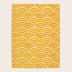 Japanese Seigaiha Wave - Marigold Palette Poster Gallery Image 4