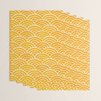 Japanese Seigaiha Wave - Marigold Palette Wrapping Paper Gallery Image 3