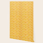 Japanese Seigaiha Wave - Marigold Palette Wallpaper Gallery Image 2