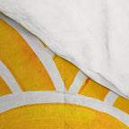 Japanese Seigaiha Wave â Marigold Palette Comforter Gallery Image 4