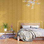 Japanese Seigaiha Wave - Marigold Palette Wallpaper Gallery Image 3