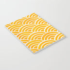 Japanese Seigaiha Wave - Marigold Palette Notebook Gallery Image 3