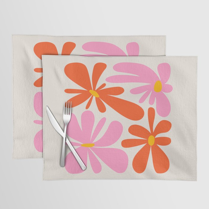 Bloom: Peach Matisse Color Series 04 Placemat Gallery Image 1