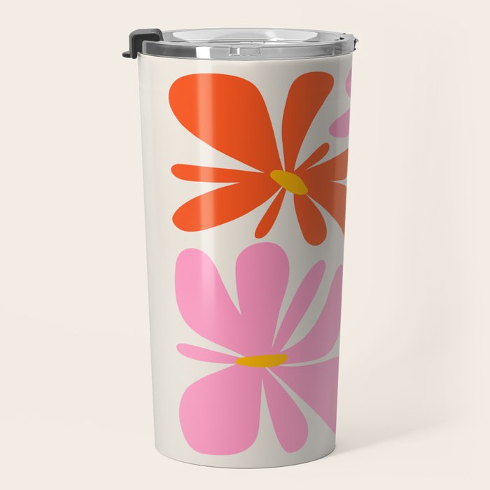 Bloom: Peach Matisse Color Series 04 Travel Mug Gallery Image 3