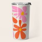 Bloom: Peach Matisse Color Series 04 Travel Mug Gallery Image 2