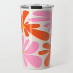 Bloom: Peach Matisse Color Series 04 Travel Mug Gallery Image 1