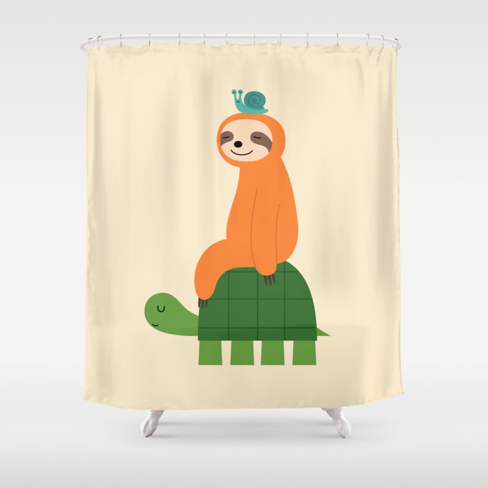 Slow Family Shower Curtain Gallery Image 1