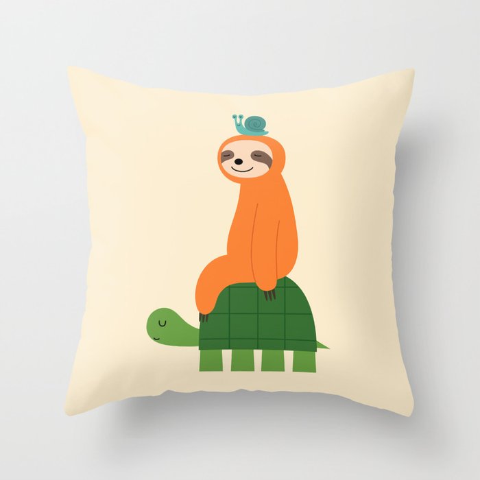 Slow Family Throw Pillow Gallery Image 6