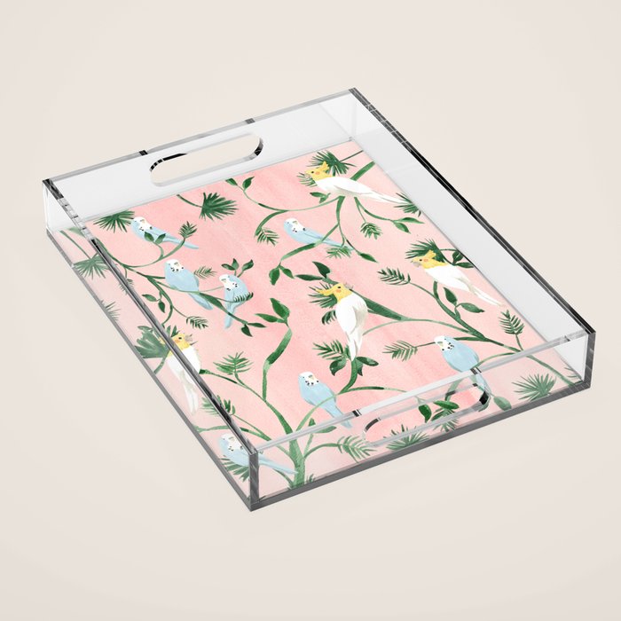 Jungle Birds Acrylic Tray Gallery Image 1