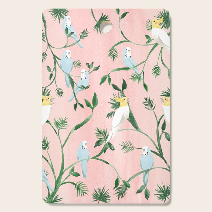 Jungle Birds Cutting Board Gallery Image 1