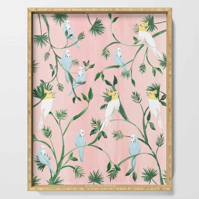 Jungle Birds Serving Tray Gallery Image 1