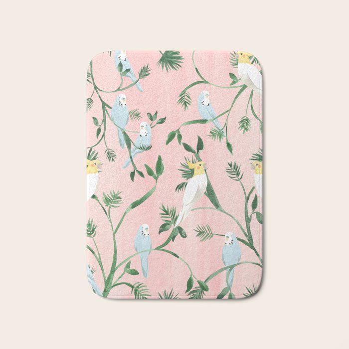 Jungle Birds Bath Mat Gallery Image 1