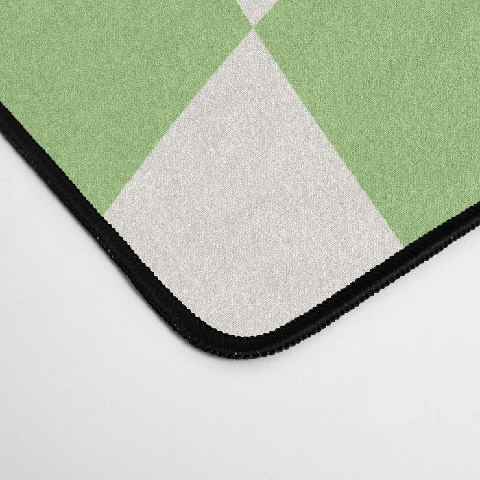 Green Checker Swirl Desk Mat Gallery Image 4