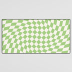Green Checker Swirl Desk Mat Gallery Image 3
