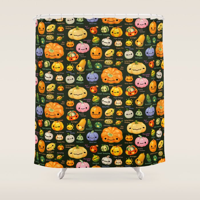 Pumpkin and squash Shower Curtain Gallery Image 1