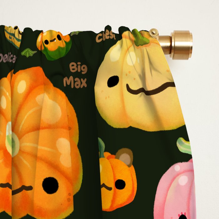 Pumpkin and squash Window Curtain Gallery Image 2