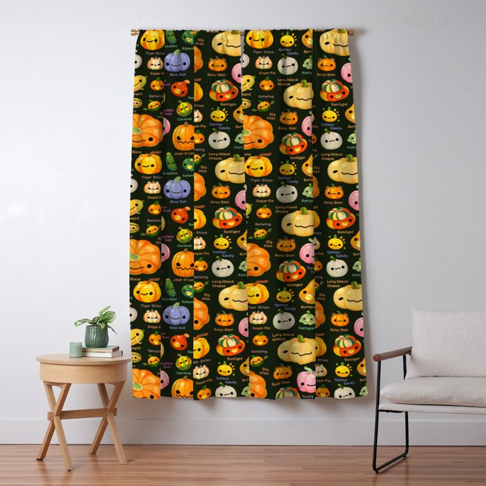 Pumpkin and squash Window Curtain Gallery Image 1