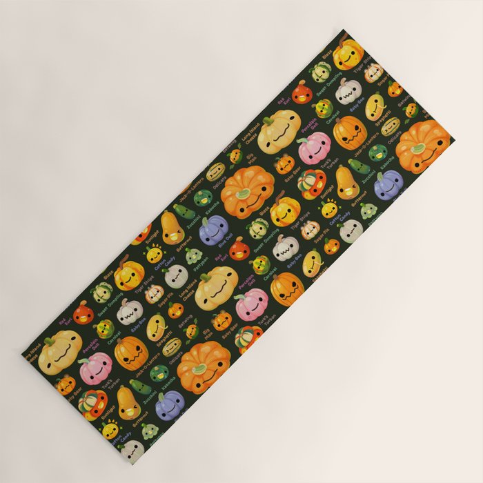 Pumpkin and squash Yoga Mat Gallery Image 1